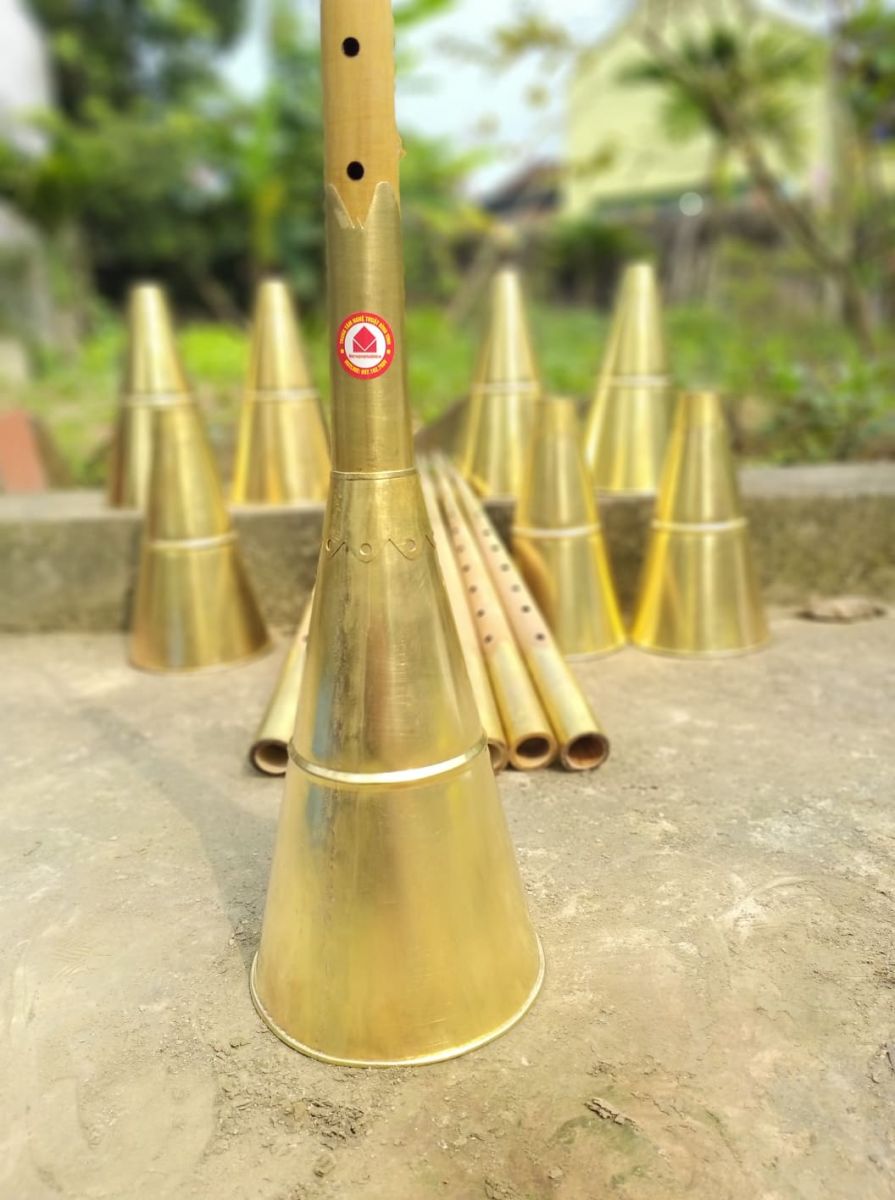 Loa kèn  - bát kèn đại trường bằng đồng thau 